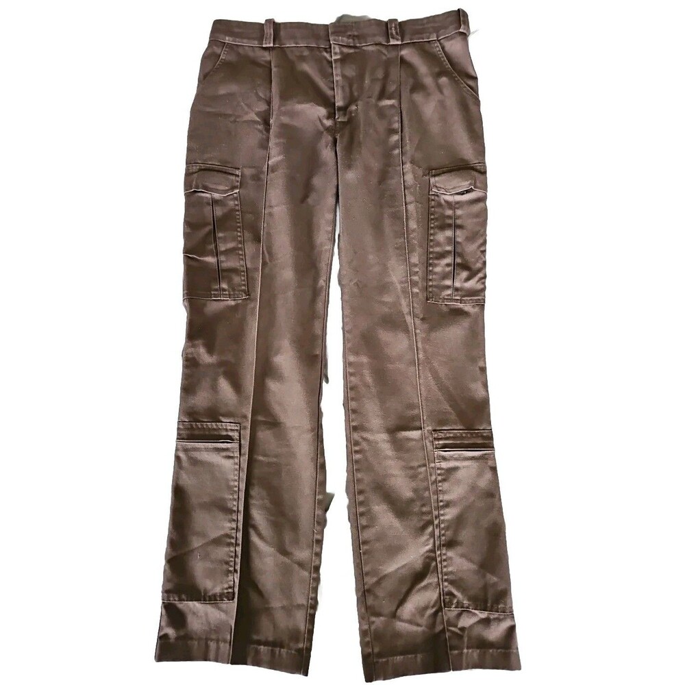 Vintage Aureus International Cargo Flight Pants Mens 38x33 Brown Made In USA